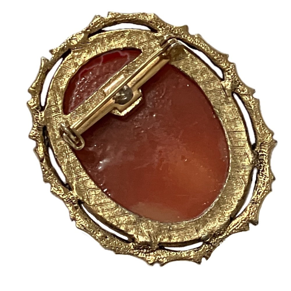 Vintage Cameo Brooch in Gold Colored Mounting - Picture 4 of 5